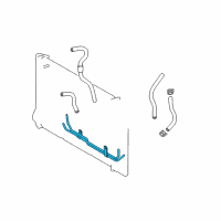 OEM Toyota Matrix Cooler Pipe Diagram - 32907-02060