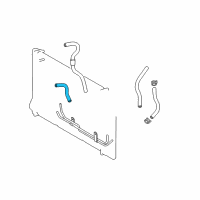 OEM Toyota Corolla Outlet Hose Diagram - 32943-02060