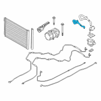 OEM 2015 BMW ActiveHybrid 5 Suction Pipe Diagram - 64-53-9-253-582