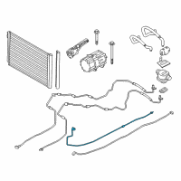 OEM BMW 740Li A/C Liquid Line Hoses Diagram - 64539242606