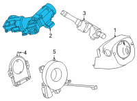 OEM 2022 Nissan Versa LOCK SET-STEERING Diagram - D8700-5RB0B