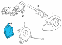 OEM 2022 Nissan Rogue Sport Sensor Assembly-Steering Angle Diagram - 47945-HP50A
