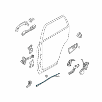 OEM 2005 Kia Sportage Cable Assembly-Rear Door S/L Diagram - 814911F000