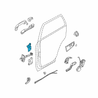 OEM 2006 Hyundai Tucson Hinge Assembly-Rear Door Upper, RH Diagram - 79340-17000