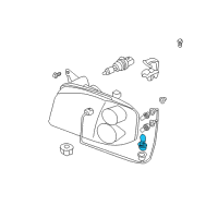 OEM 2004 Nissan Frontier Bulb Diagram - 26717-9B908