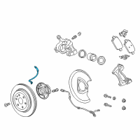 OEM 2021 Cadillac XT5 Brake Hose Diagram - 84621219