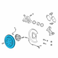 OEM Cadillac XT5 Rotor Diagram - 13516726