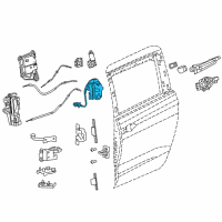 OEM Chrysler Voyager Latch-Sliding Door Diagram - 68314803AF