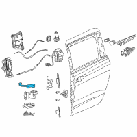 OEM 2020 Chrysler Pacifica Sliding Door Hinge Diagram - 68411070AA