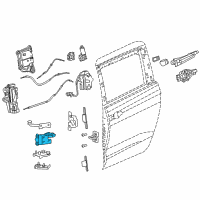 OEM 2020 Chrysler Pacifica Hinge-Sliding Door Diagram - 68185994AD