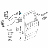 OEM 2014 Chrysler Town & Country ACTUATOR-Power CINCH Diagram - 68187830AC