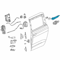 OEM 2021 Chrysler Pacifica Handle-Exterior Door Diagram - 5RR29AXRAF