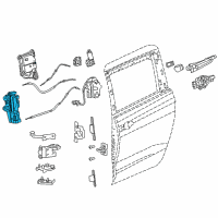 OEM 2021 Chrysler Pacifica Handle-Inside Release Diagram - 5RU78PD2AD