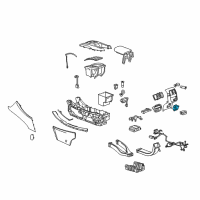 OEM 2013 Cadillac XTS Auxiliary Jack Diagram - 20919910