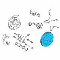 OEM Lexus CT200h Disc, Rear Diagram - 42431-52160
