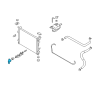 OEM 2008 Hyundai Sonata Fitting-Coolant Inlet Diagram - 25631-25001