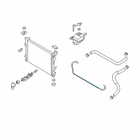 OEM 2010 Hyundai Azera Tube-Over Flow Diagram - 25443-3K700