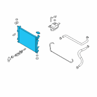 OEM 2007 Hyundai Sonata Radiator Assembly Diagram - 25310-3K080