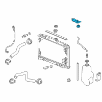 OEM Honda Ridgeline Bracket, Radiator Mounting (Upper) Diagram - 74171-TG7-A00