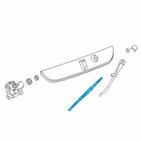 OEM 2016 Chevrolet Suburban 3500 HD Rear Blade Diagram - 22956295