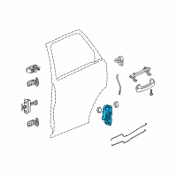 OEM Saturn Vue Lock Assembly Diagram - 15900263