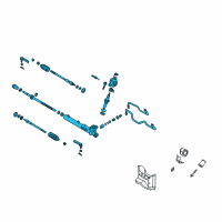 OEM Nissan Maxima Gear & Linkage-Power Steering Diagram - 49001-6Y300