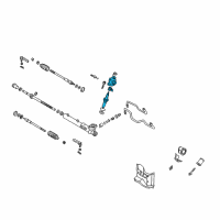 OEM 2002 Nissan Maxima Gear Sub Assembly-Power Steering Diagram - 49210-2Y903