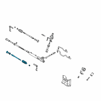 OEM Nissan Maxima Socket Kit-Tie Rod, Inner Diagram - 48521-5Y485