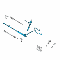 OEM 2000 Nissan Maxima Gear Assy-Power Steering Diagram - 49200-2Y900