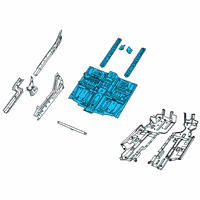 OEM 2017 Jeep Cherokee Pan-Front Floor Diagram - 68102806AB