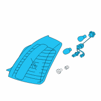 OEM 2007 Kia Amanti Lamp Assembly-Rear Combination Diagram - 924013F700