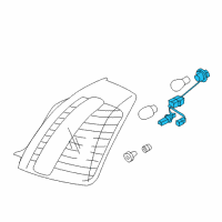 OEM 2008 Kia Amanti Holder & Wiring Assembly Diagram - 924303F700
