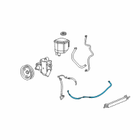 OEM 2006 Dodge Charger Hose-Power Steering Pressure Diagram - 4782517AH