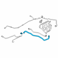 OEM 2017 BMW M6 Gran Coupe Return Pipe Diagram - 17-12-2-284-286