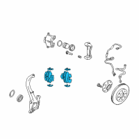 OEM 2004 Hyundai XG350 Front Disc Brake Pad Kit Diagram - 58101-39A60