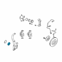 OEM Hyundai Santa Fe Front Wheel Bearing Diagram - 51720-38110