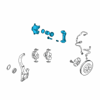 OEM 2002 Hyundai XG350 CALIPER Kit-Front Brake, LH Diagram - 58180-39A00