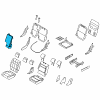 OEM 2017 Ford Flex Armrest Assembly Diagram - DA8Z-7467112-AA