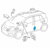 OEM 2012 Toyota RAV4 Side Sensor Diagram - 89831-0R010