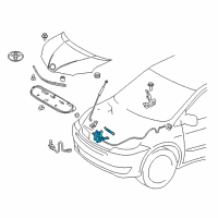 OEM Toyota Sienna Lock Assembly Diagram - 53510-08041