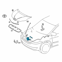 OEM 2011 Toyota Sienna Lock Assembly Diagram - 53510-08041