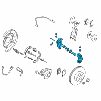 OEM Infiniti Q50 CALIPER Assembly Front LH Diagram - 44011-5CA1B