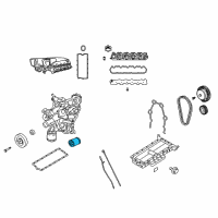 OEM Chrysler Mopar Performance Oil Filter Diagram - 5038041AA