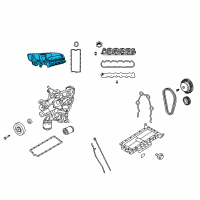 OEM 2008 Dodge Viper Intake Manifold Diagram - 5037784AD