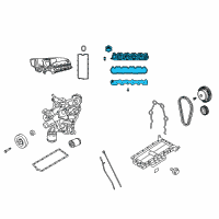 OEM 2008 Dodge Viper Cover-Cylinder Head Diagram - 5038162AE