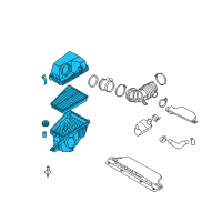 OEM Hyundai Genesis Cleaner Assembly-Air Diagram - 28110-3M000