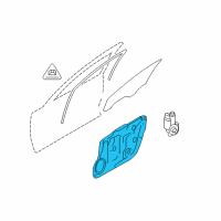 OEM 2010 Hyundai Azera Front Left-Hand Door Module Panel Assembly Diagram - 82471-3L000