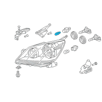 OEM 2007 Honda Odyssey Bulb (12V1.5Cp Y) Diagram - 34351-S5N-C01