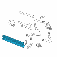 OEM 2015 Buick Regal Auxiliary Cooler Diagram - 20850707