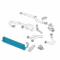 OEM Chevrolet Malibu Auxiliary Cooler Diagram - 20850707